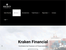 Tablet Screenshot of krakenfinancial.com